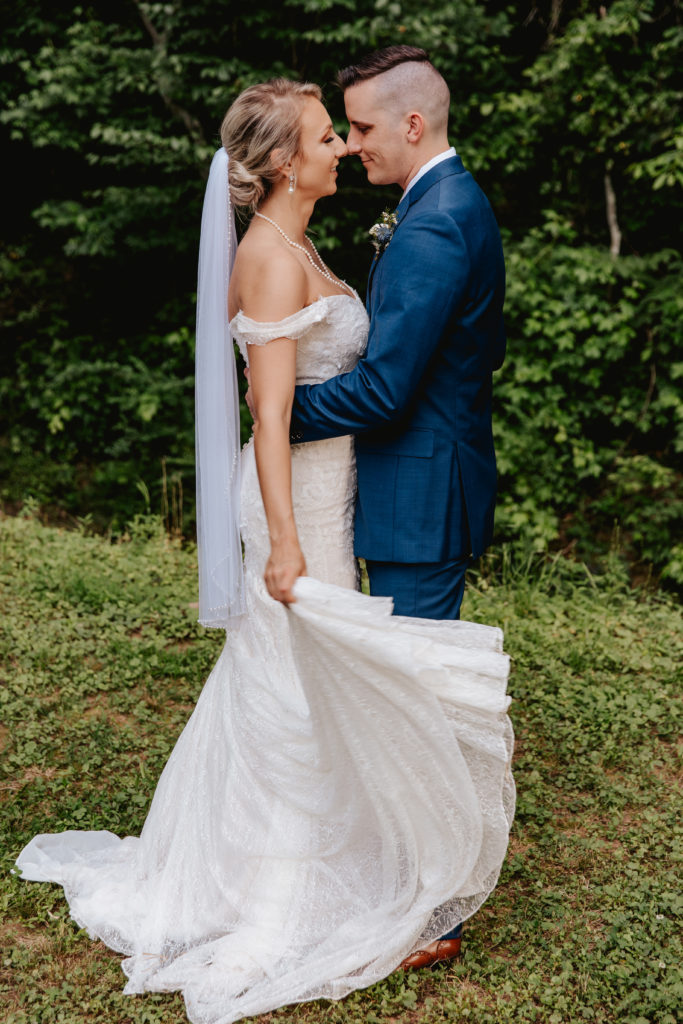 north Georgia wedding bride and groom 